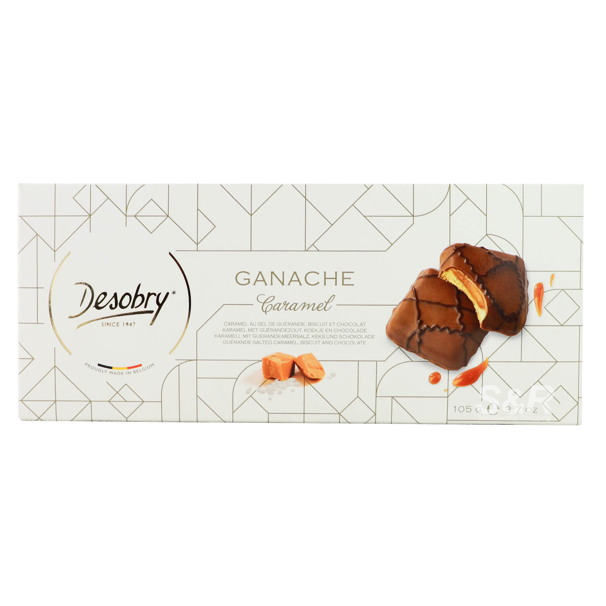 Desobry Ganache Caramel Chocolate Biscuits 105g